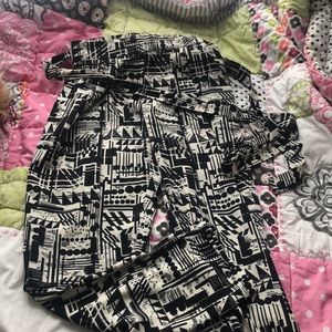 Pattern trousers/ hammer pants